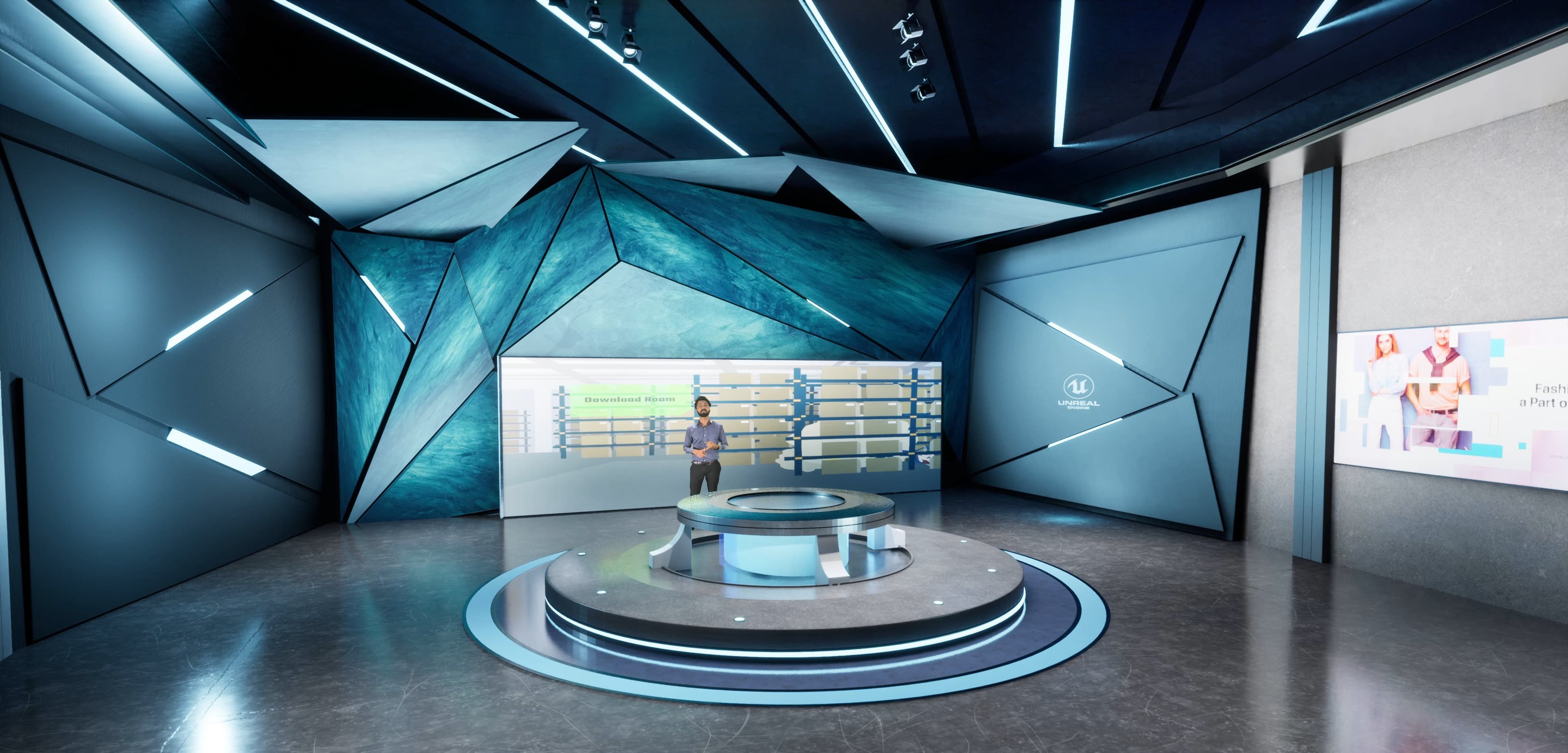 TALKSHOW LARQ3 | Unreal Engine Corporate Virtual Set
