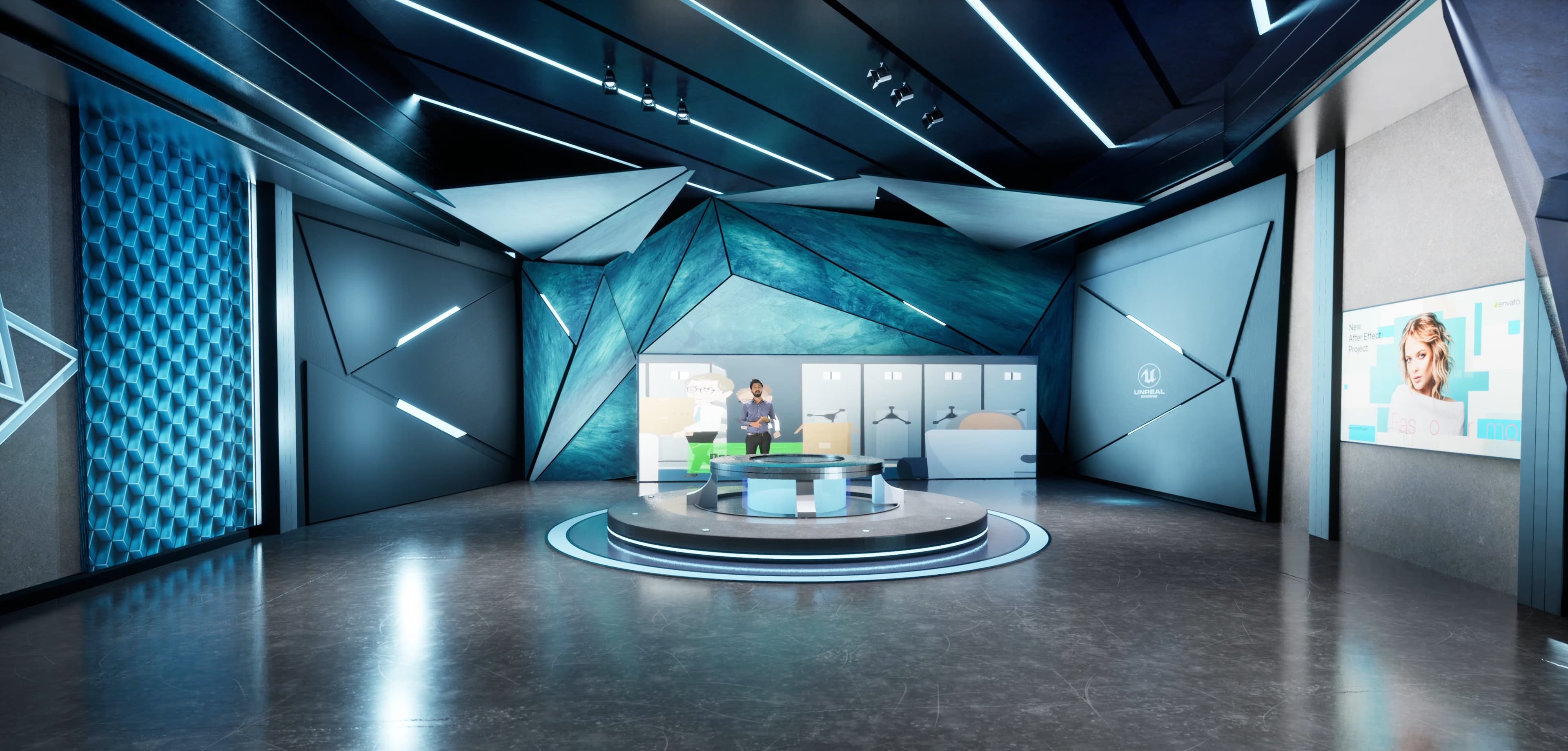 TALKSHOW LARQ3 | Unreal Engine Corporate Virtual Set-3
