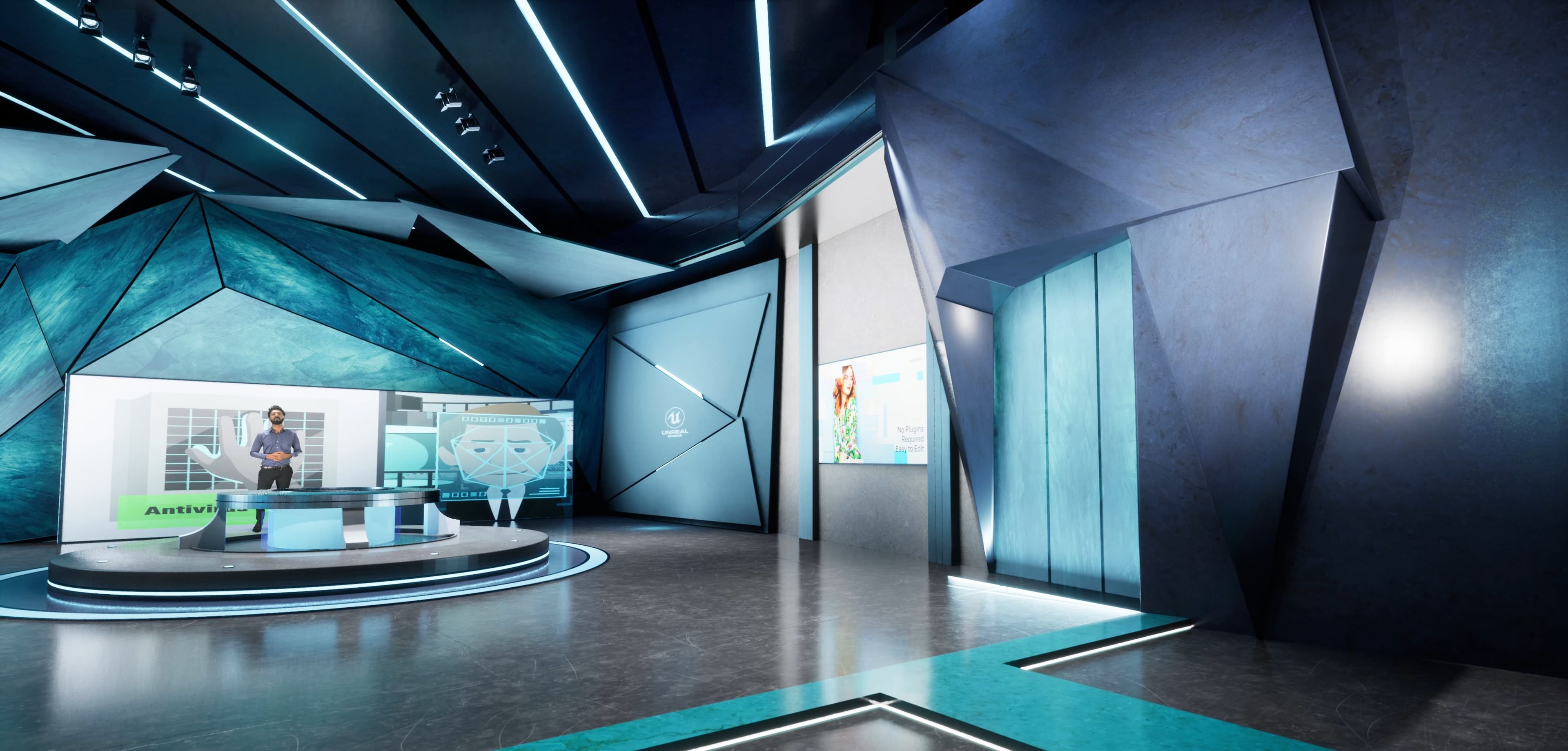 TALKSHOW LARQ3 | Unreal Engine Corporate Virtual Set-4