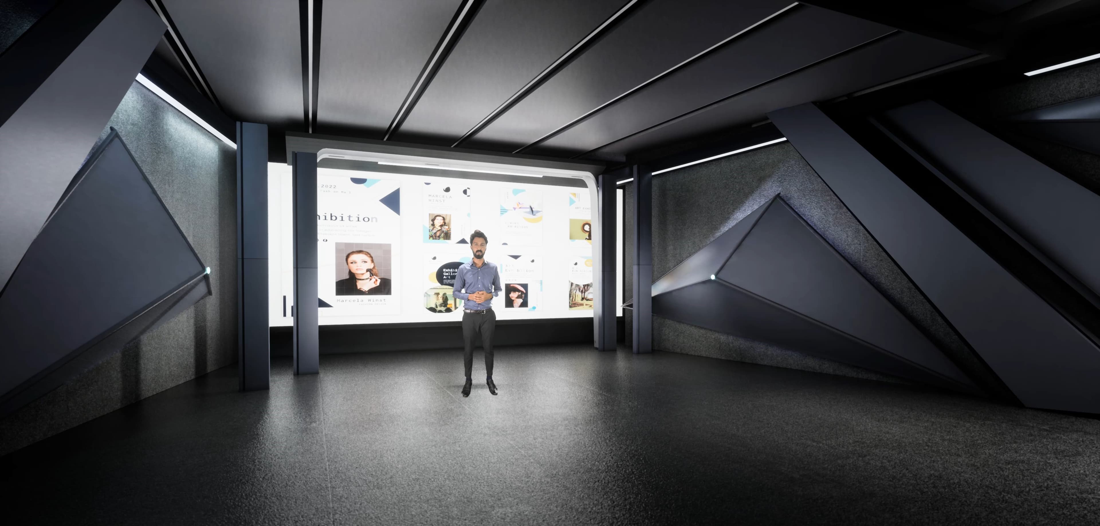 TALKSHOW LAKZKF | Unreal Engine Corporate Virtual Set-4