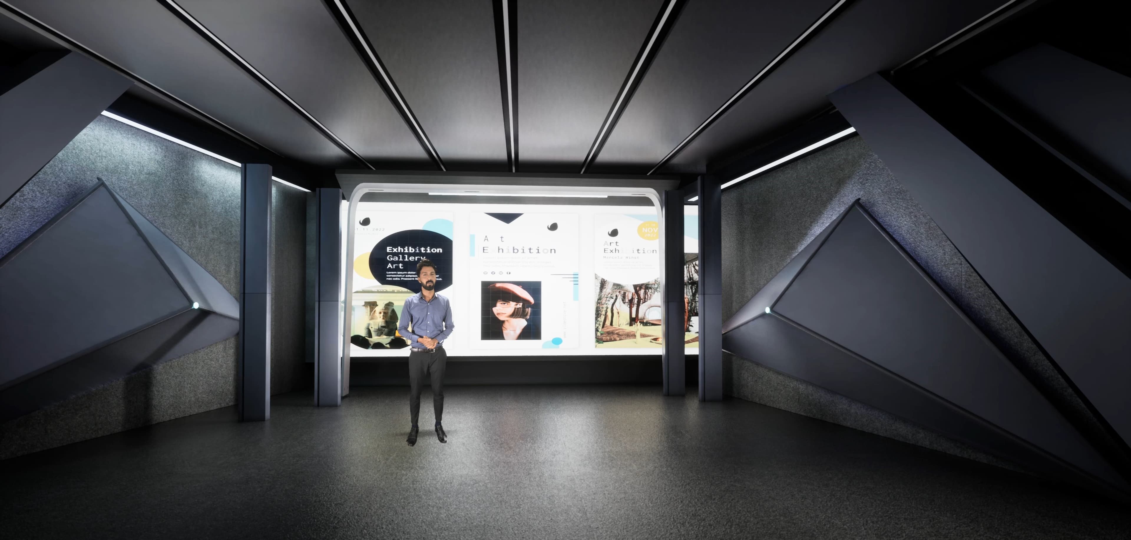 TALKSHOW LAKZKF | Unreal Engine Corporate Virtual Set-6