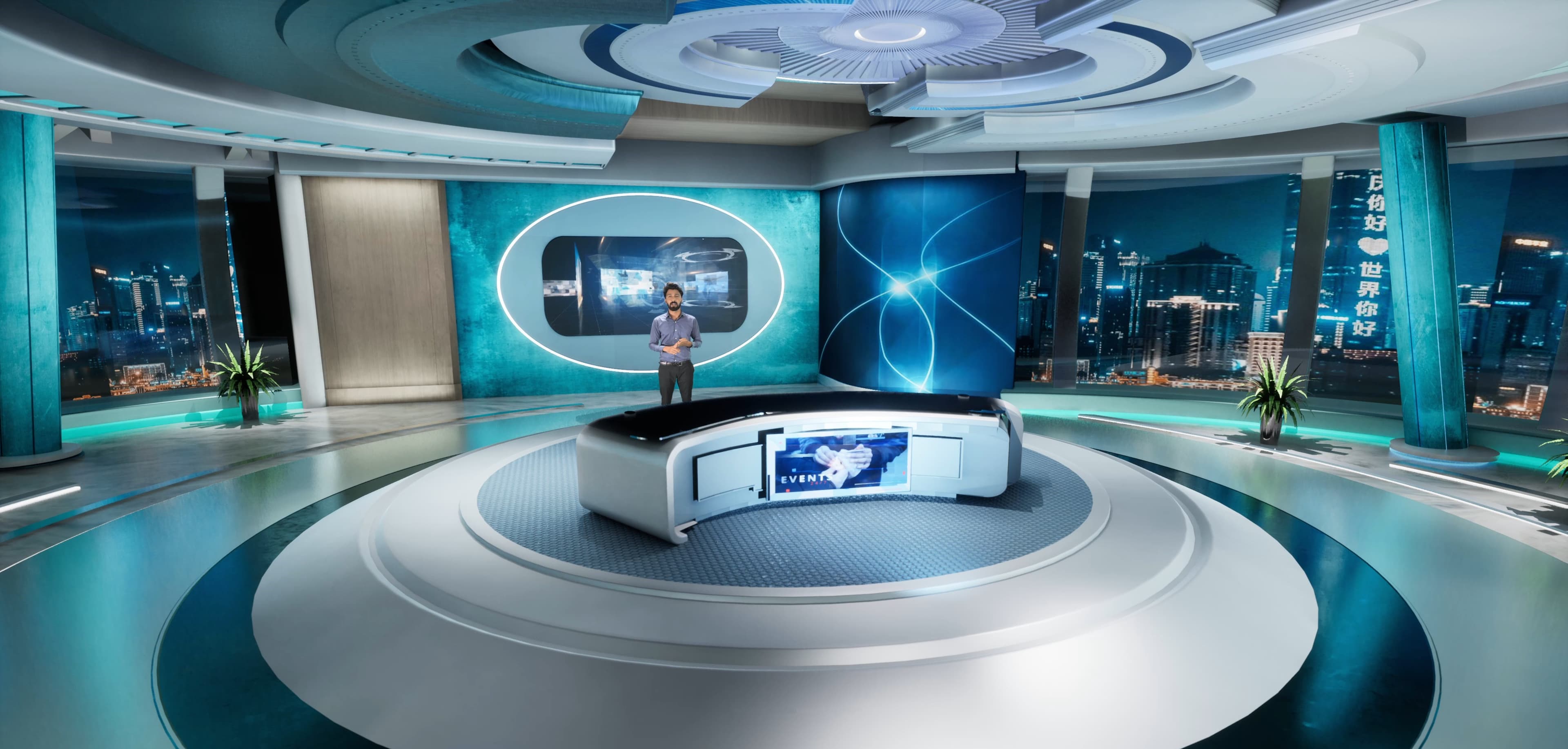 TALKSHOW SZET1 | Unreal Engine Corporate Virtual Set-2