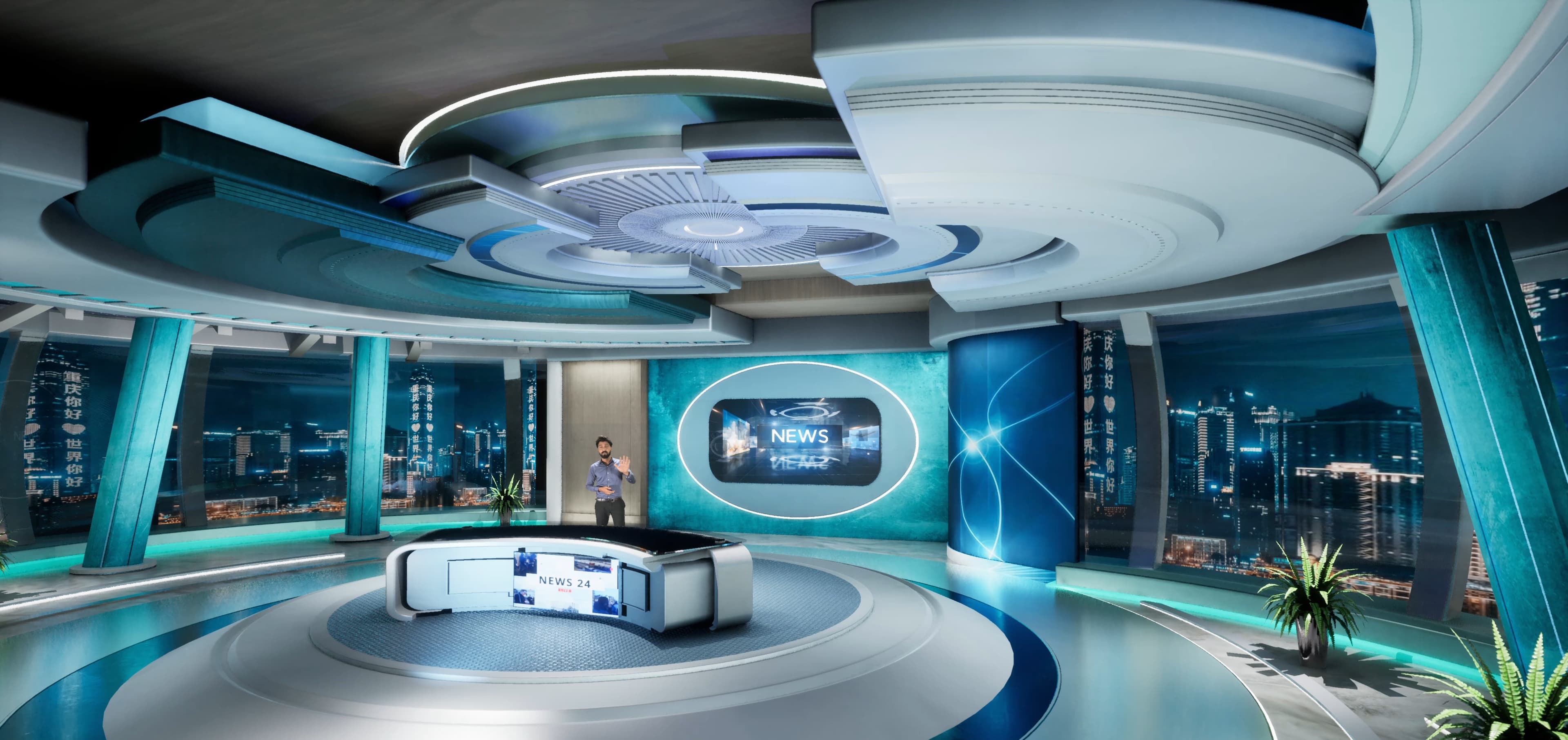 TALKSHOW SZET1 | Unreal Engine Corporate Virtual Set-3