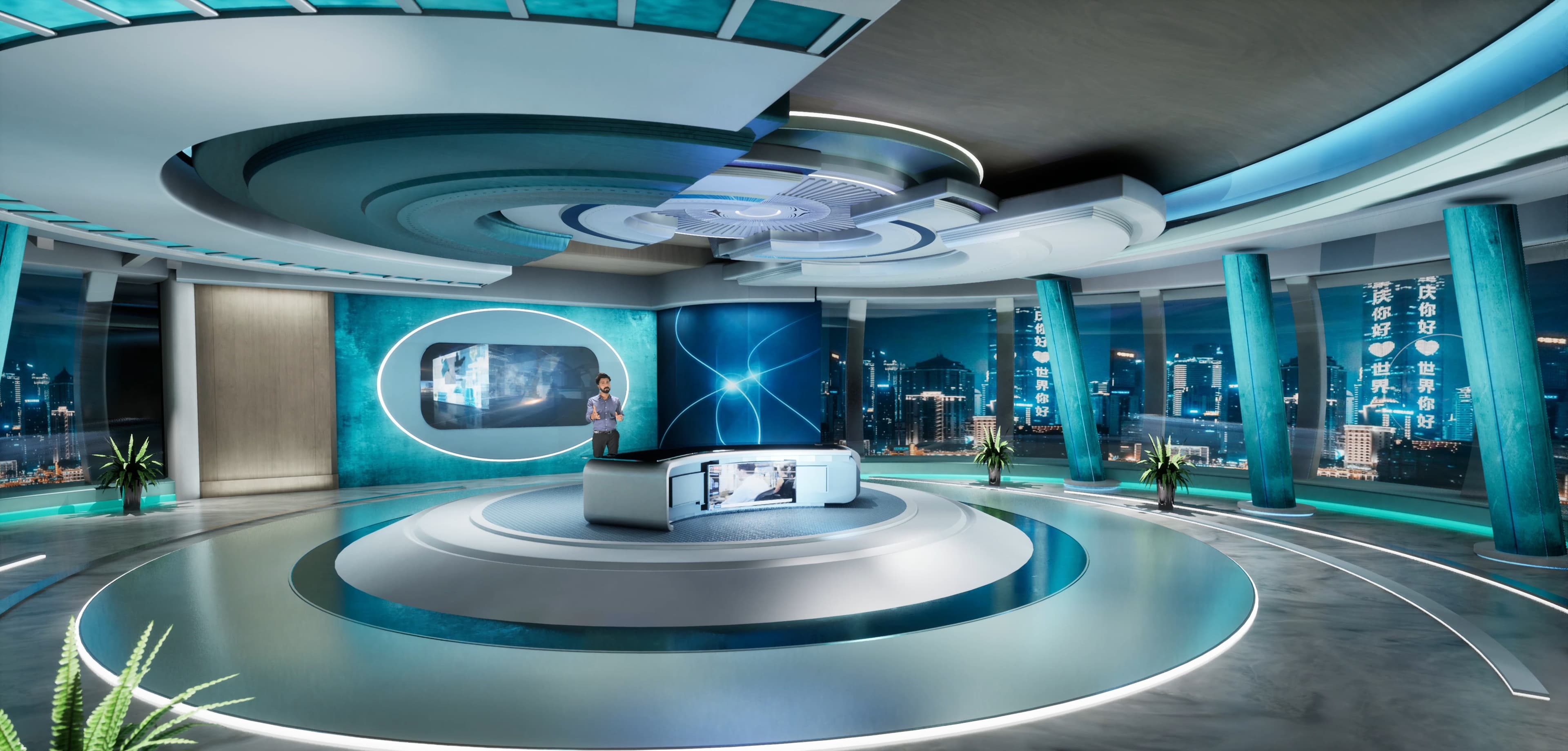 TALKSHOW SZET1 | Unreal Engine Corporate Virtual Set-4