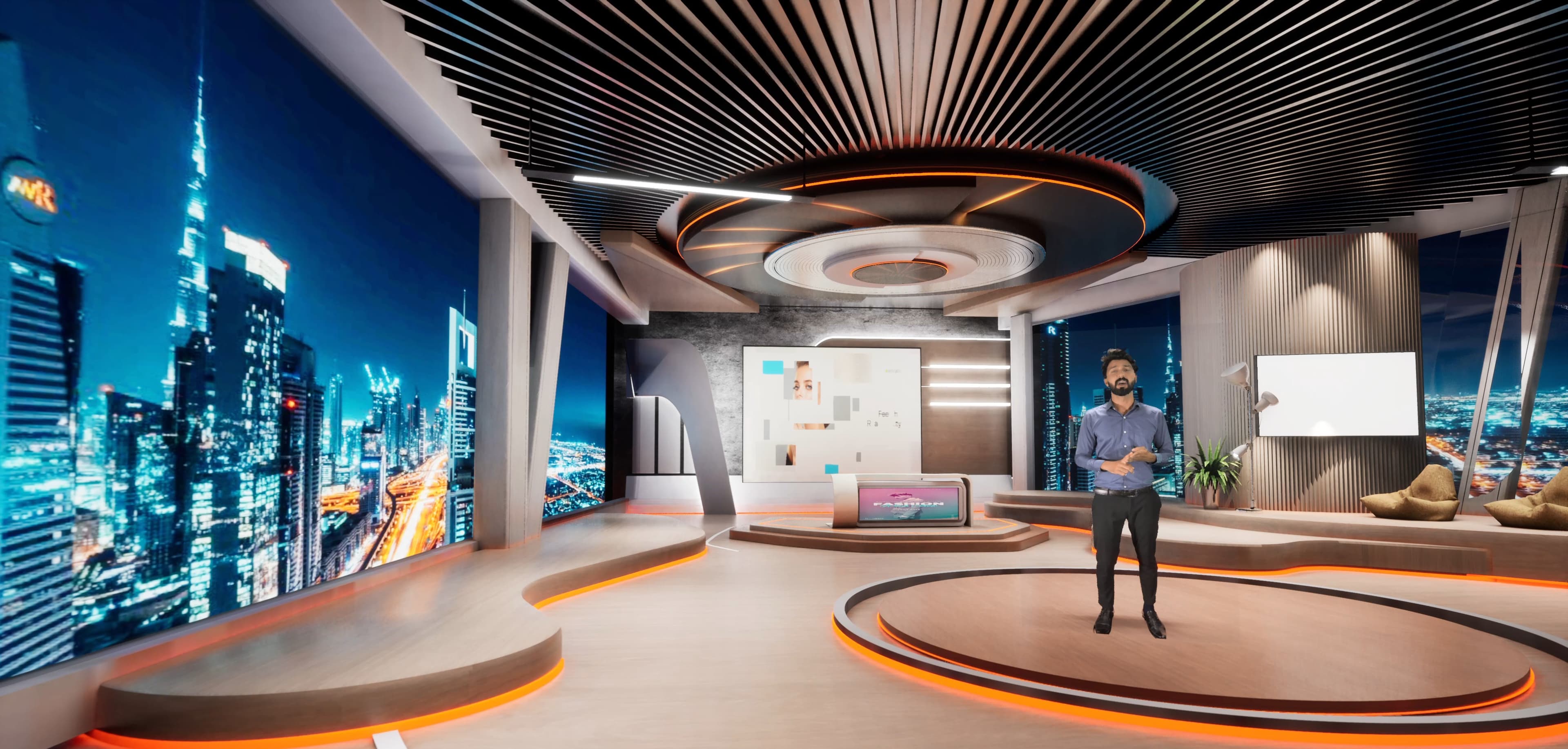 TALKSHOW TMDC4Y | Unreal Engine Corporate Virtual Set