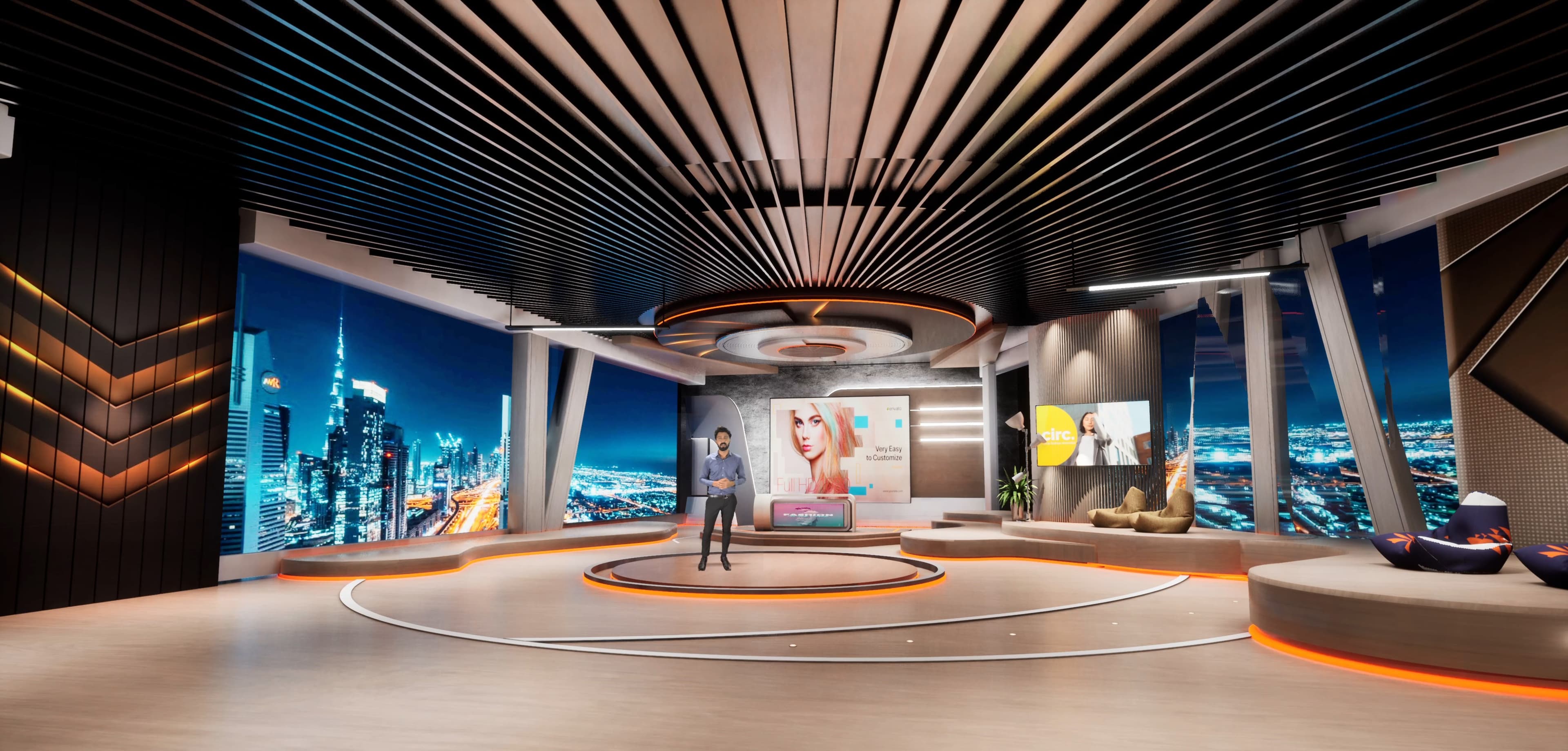 TALKSHOW TMDC4Y | Unreal Engine Corporate Virtual Set-3