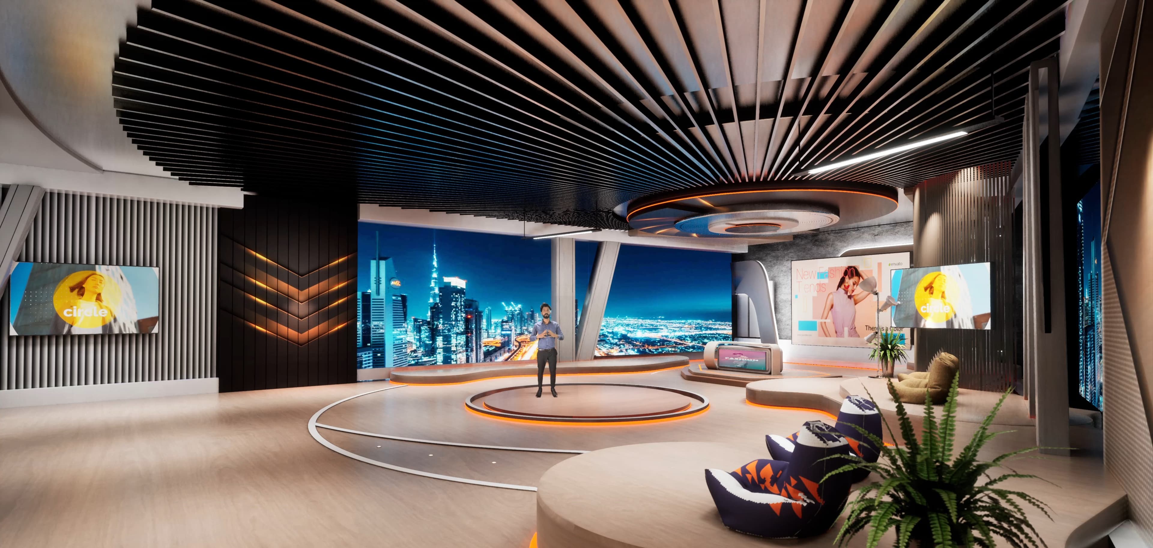 TALKSHOW TMDC4Y | Unreal Engine Corporate Virtual Set-7