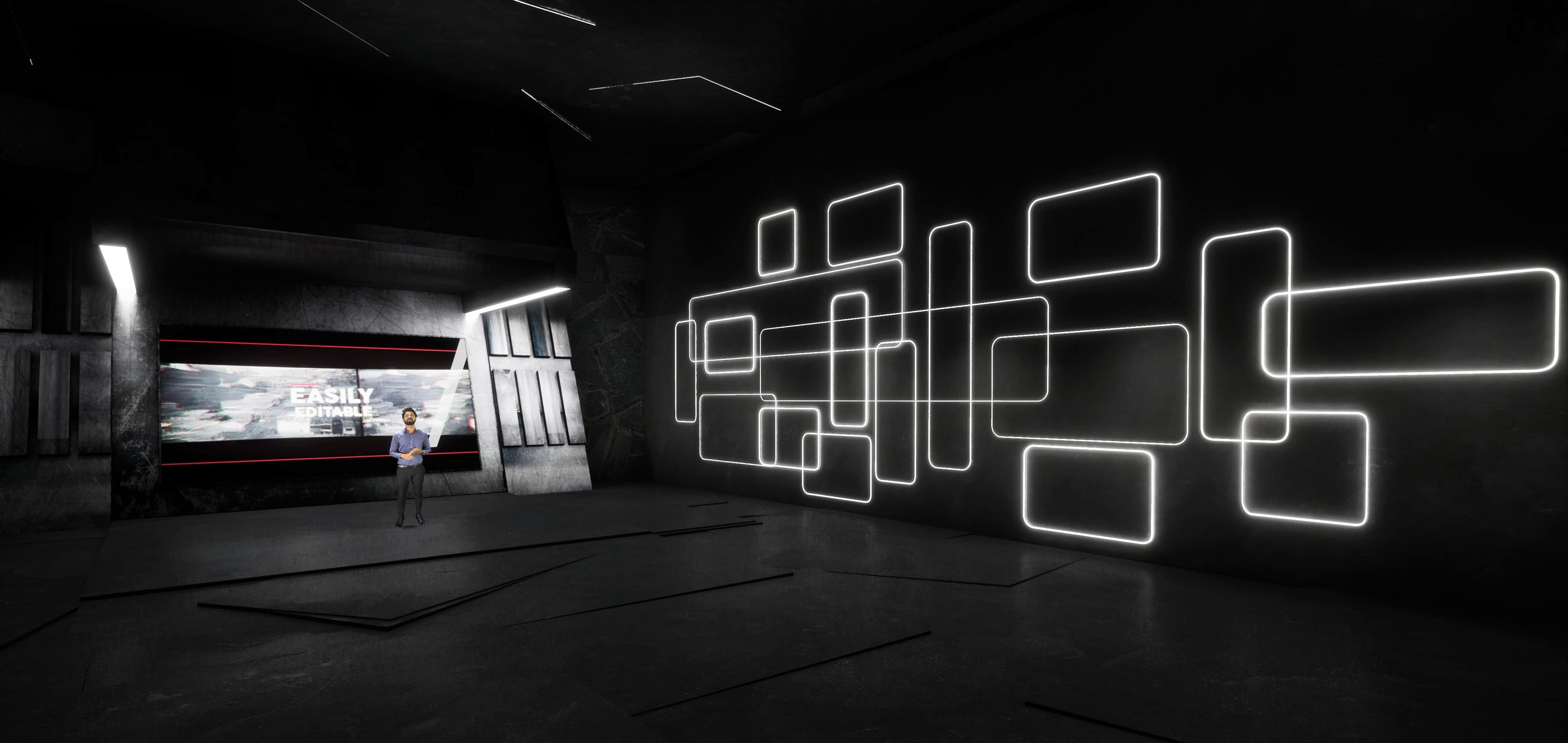 TALKSHOW KHJ7A | Unreal Engine Corporate Virtual Set-3