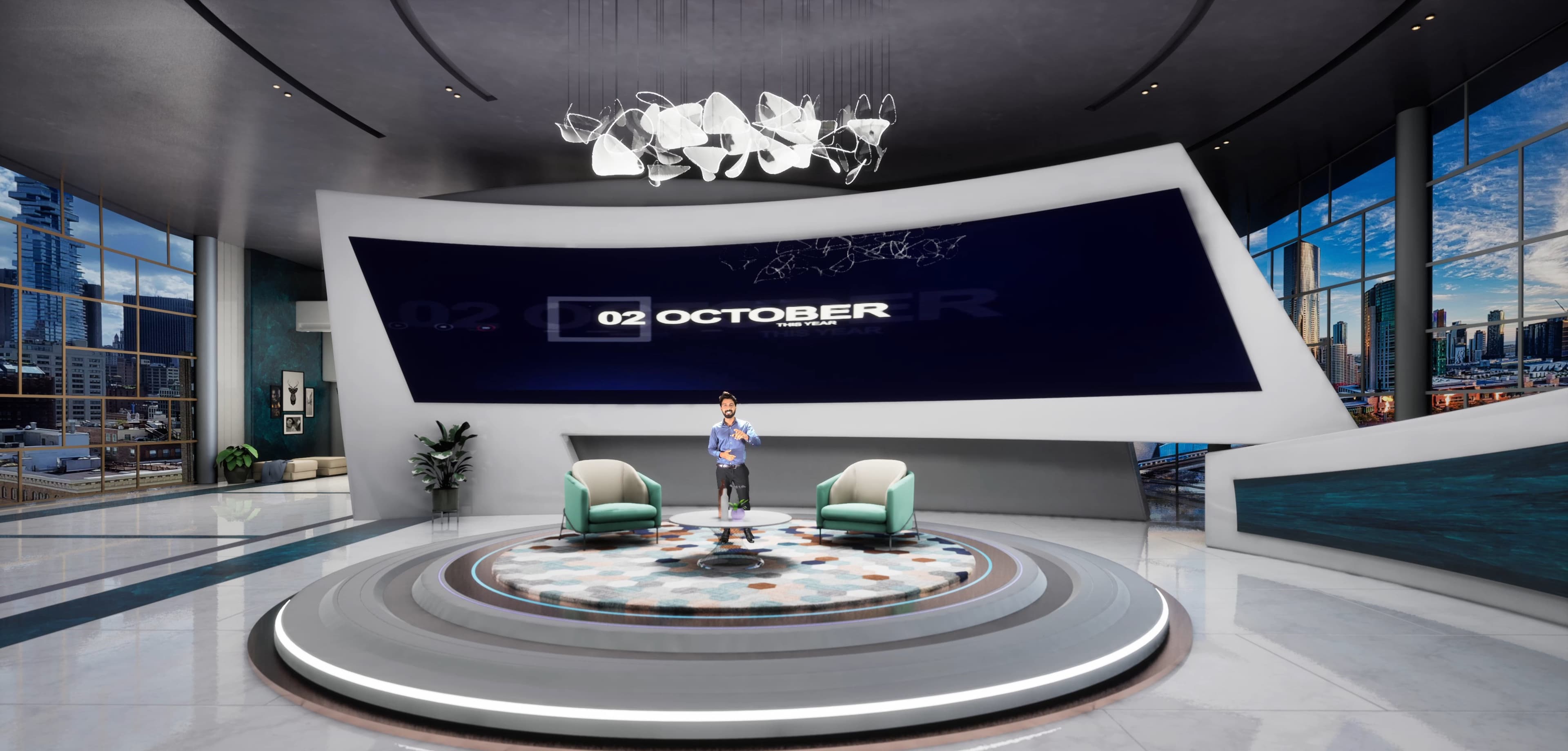 TALKSHOW YEJKR | Unreal Engine Corporate Virtual Set-2