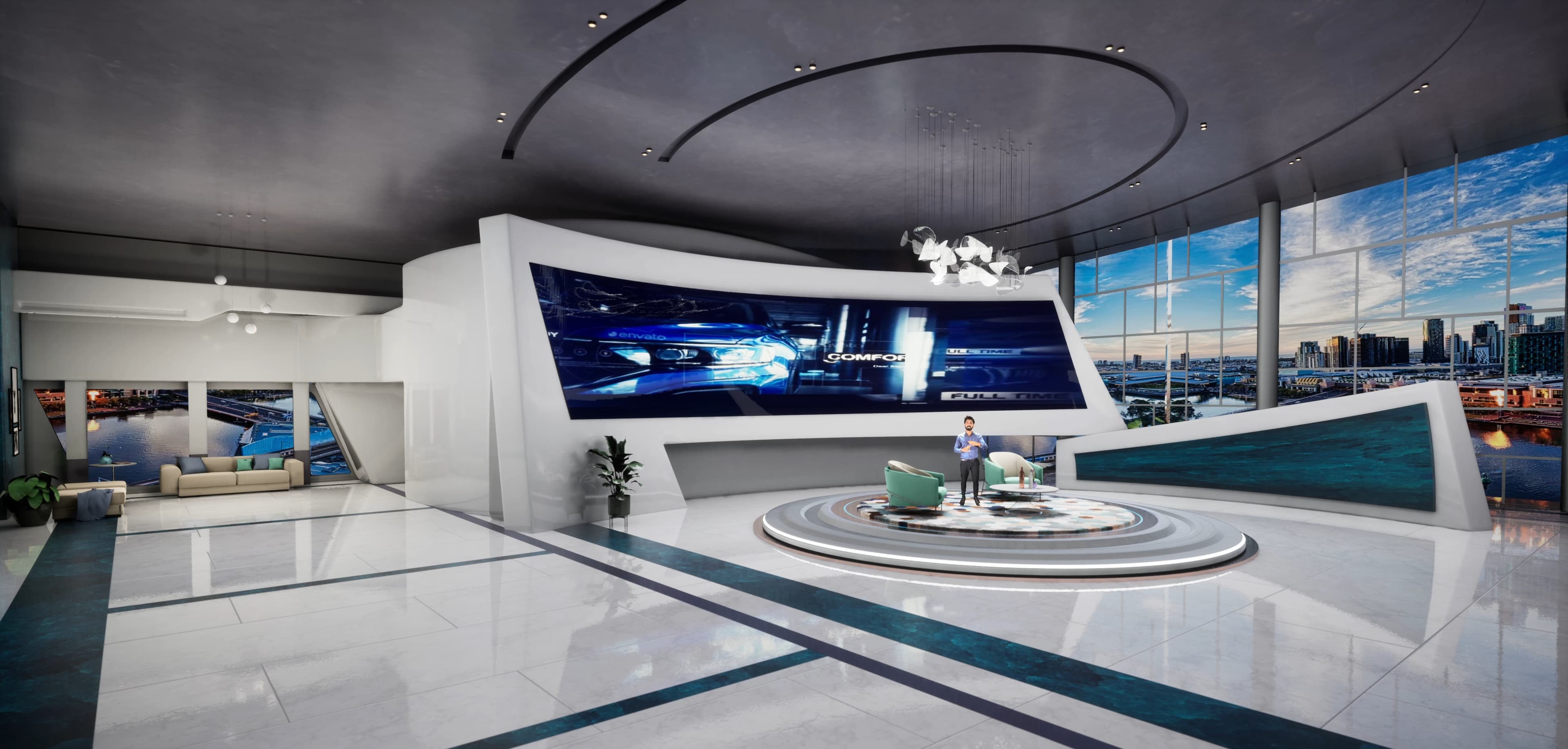 TALKSHOW YEJKR | Unreal Engine Corporate Virtual Set-3