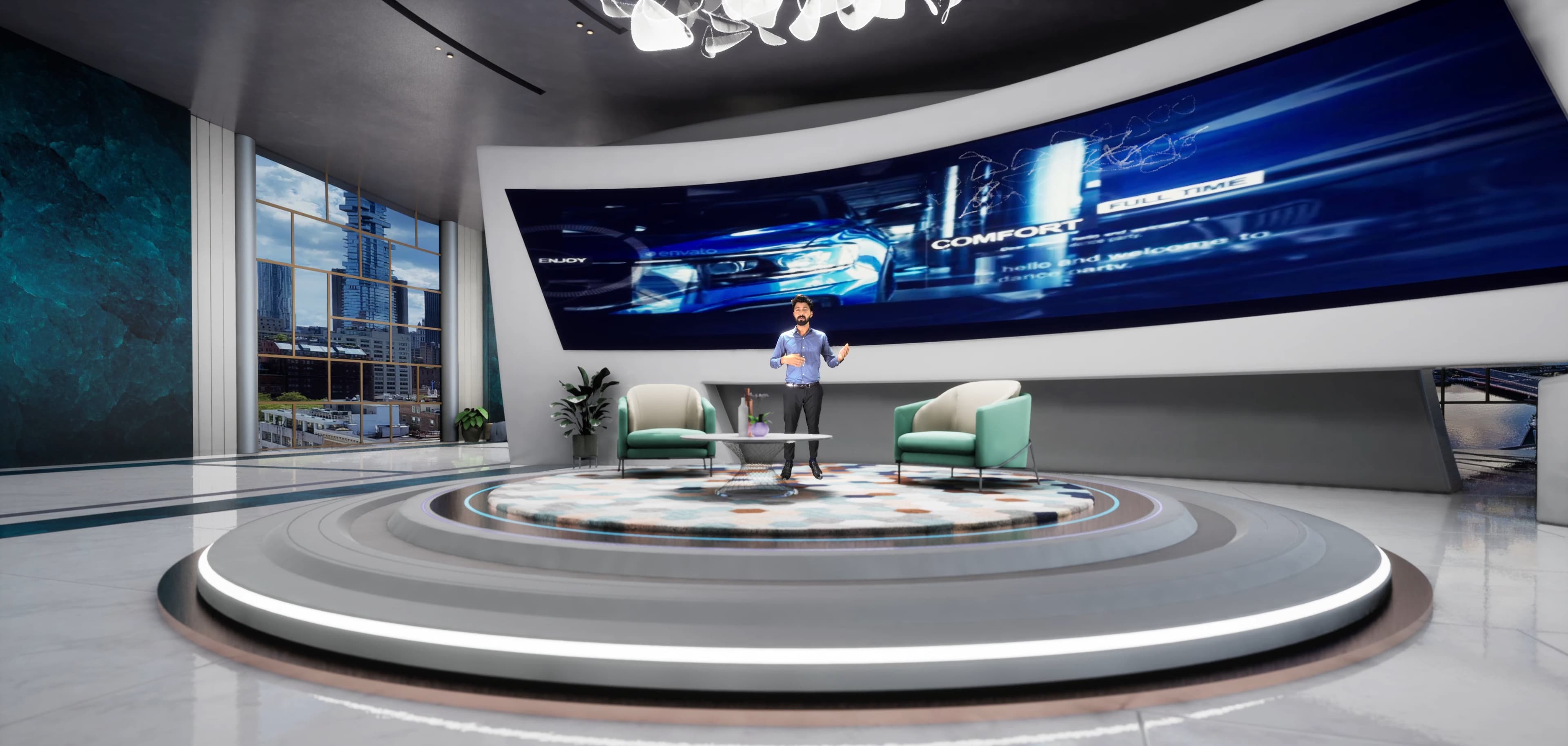 TALKSHOW YEJKR | Unreal Engine Corporate Virtual Set-7